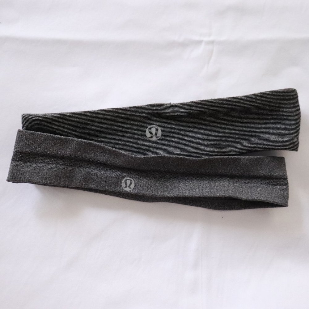 Lululemon Women's Grey US OS‎ Stretch Slip Resistant Round Activewear Headbands